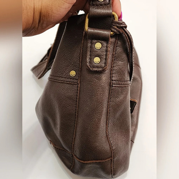 Joe's Womens Retro Brown Soho Leather Shoulder Handbag Great Condition Y2K - Picture 15 of 16